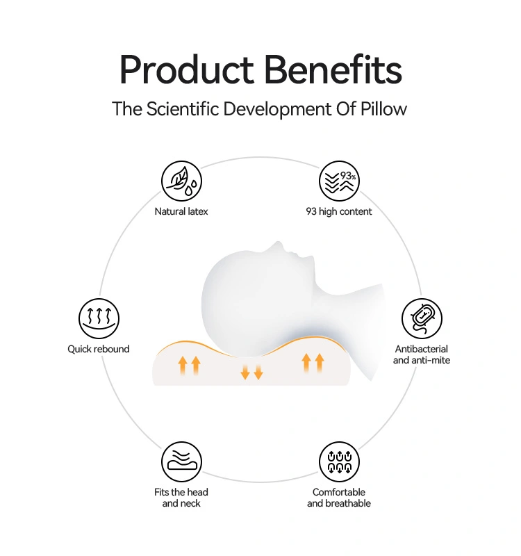 Side Sleep Latex Ergonomic Pillow